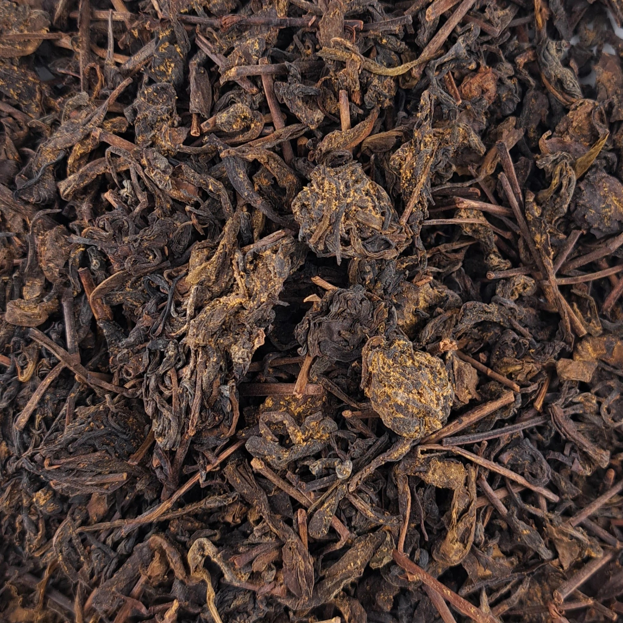 Fu Cha Chinese Hei Cha – thé en vrac en gros plan