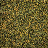 Thé vert Kagoshima Matcha Genmaicha Première récolte – thé en vrac en gros plan