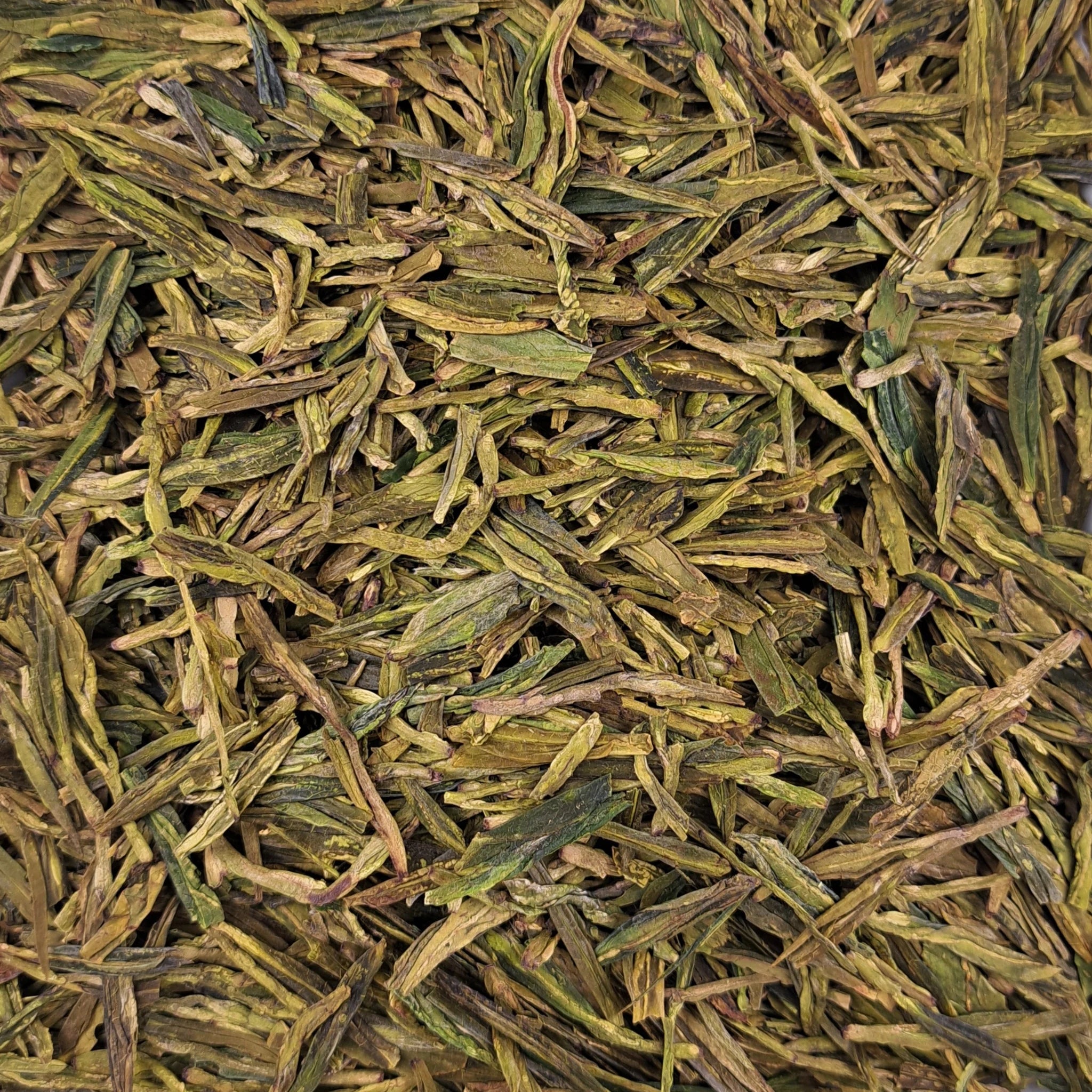 Thé vert Lung Ching Grade Supérieur 2026 NOUVELLE RÉCOLTE – thé en vrac en gros plan