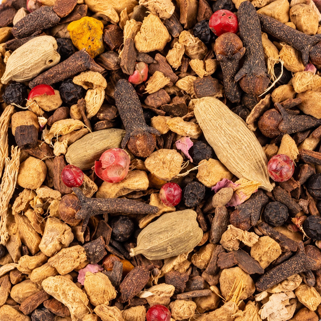 Infusion Spicy Indian Chai BIO – thé en vrac en gros plan