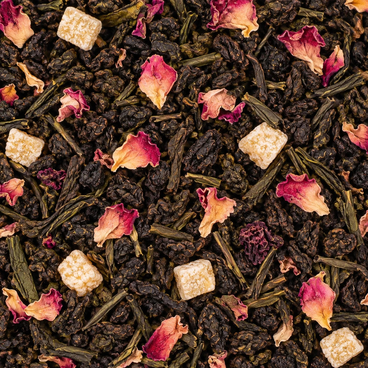 Thé oolong Pêche – thé en vrac en gros plan