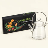 Coffret cadeau de luxe – 12 fleurs de thé avec théière en verre 350 ml – photo supplémentaire du produit