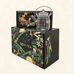 Coffret cadeau de luxe – 6 fleurs de thé avec théière en verre 350 ml – photo du produit
