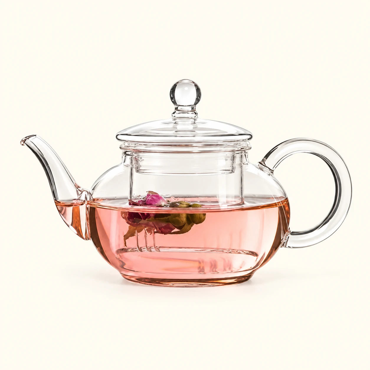 Théière en verre Flora avec filtre – 250 ml – photo du produit