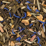 Thé vert Ginseng & Gingembre – thé en vrac en gros plan