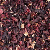 Tisane Hibiscus – thé en vrac en gros plan